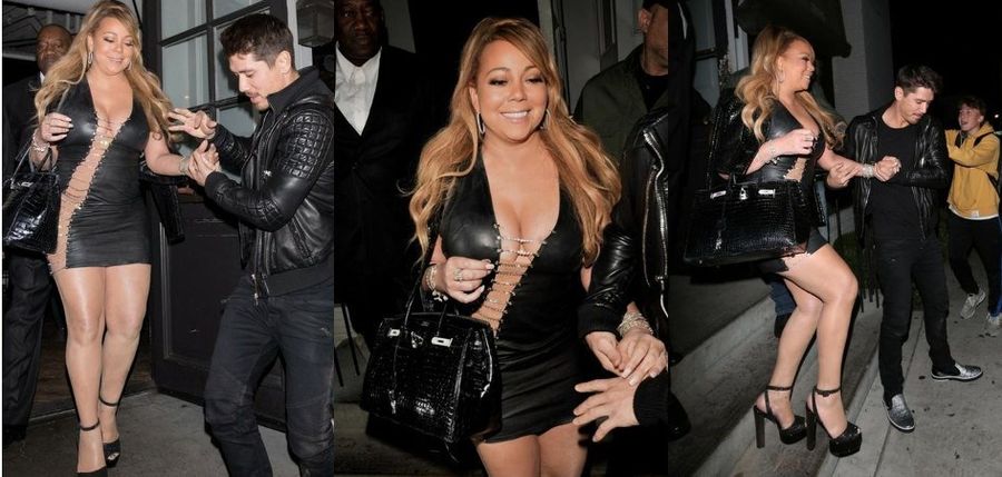 Mariah Carey w bardzo obcisłej sukience - 3 zdjęcia