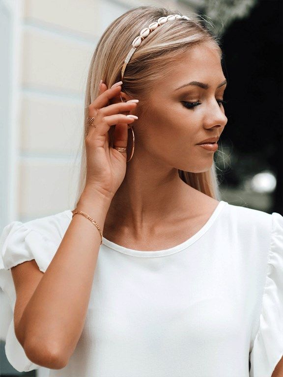 opaska na wlosy dodatek na studniowke neutralne delikatne eleganckie