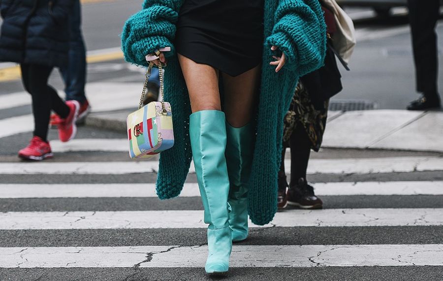 stylizacja oversize ze sweterem