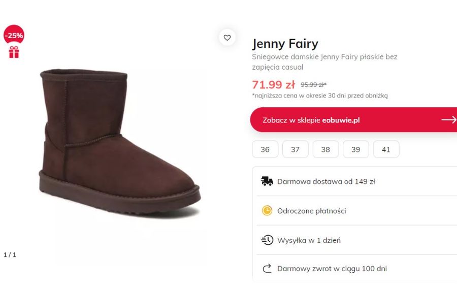 Śniegowce od Jenny Fairy to hit za bezcen