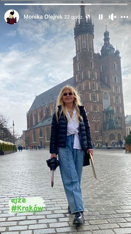 Olejnik w modnych jeansach