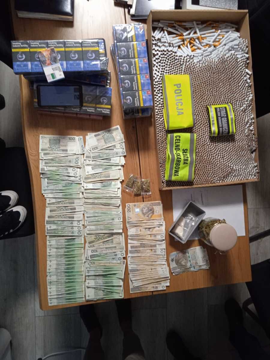 Akcja Komendy Wojewódzkiej i Urzędu Celnego w DrobiniE