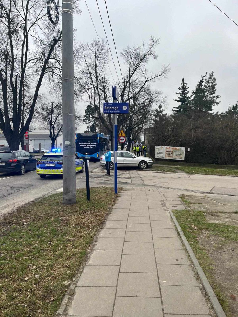 Poważny wypadek na ul. Wyszogrodzkiej z ul. Batorego