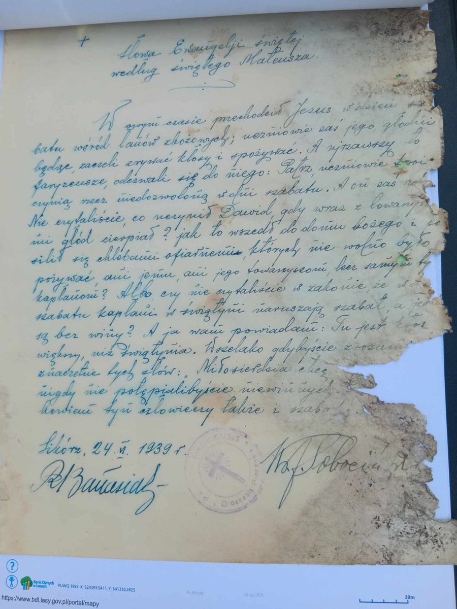 Historia jak z filmu: Leśniczy z Sikorza odnalazł butelkę z listem w środku!