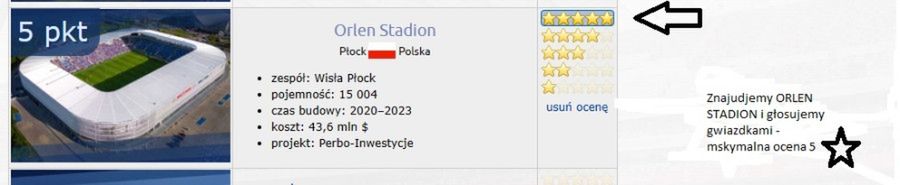 Orlen Stadion im. Kazimierza Górskiego w Płocku został nominowany w konkursie