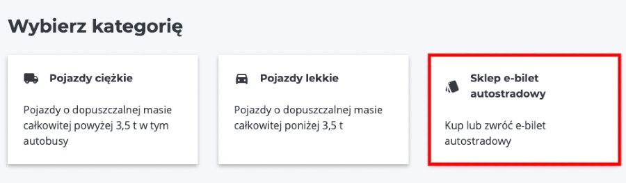 e-Toll zakup e-biletu