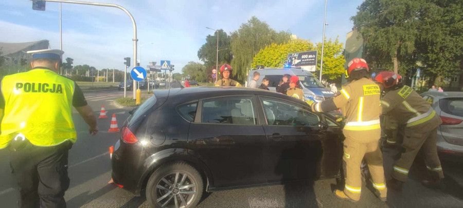 PILNE: kolizja i wypadek z udziałem rowerzysty!