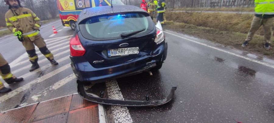 Kolizja w Słominie! Utrudnienia w ruchu