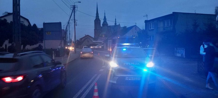 Wypadek w Bielsku, ruch odbywa się wahadłowo!