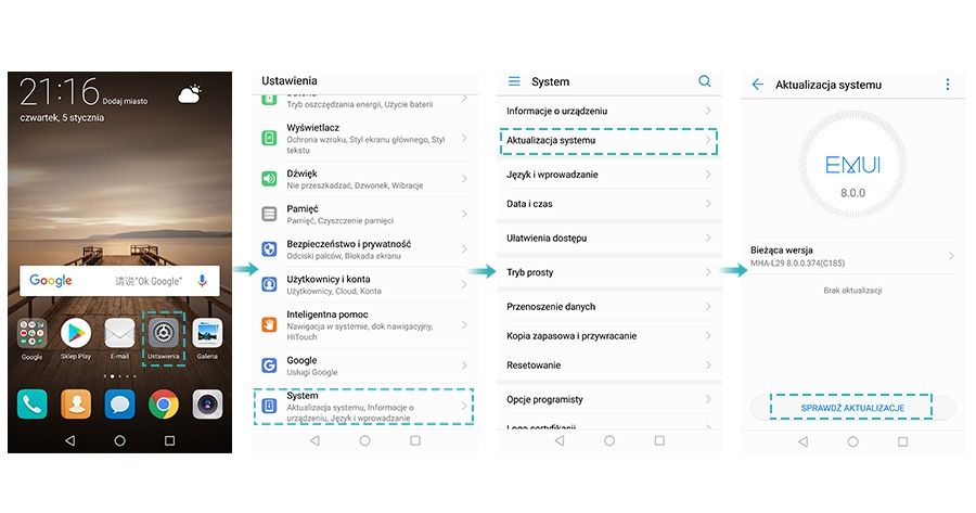 Aktualizacja systemu Android