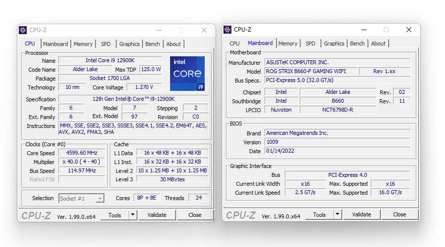 Intel Core i9-12900K - podkręcanie BCLK