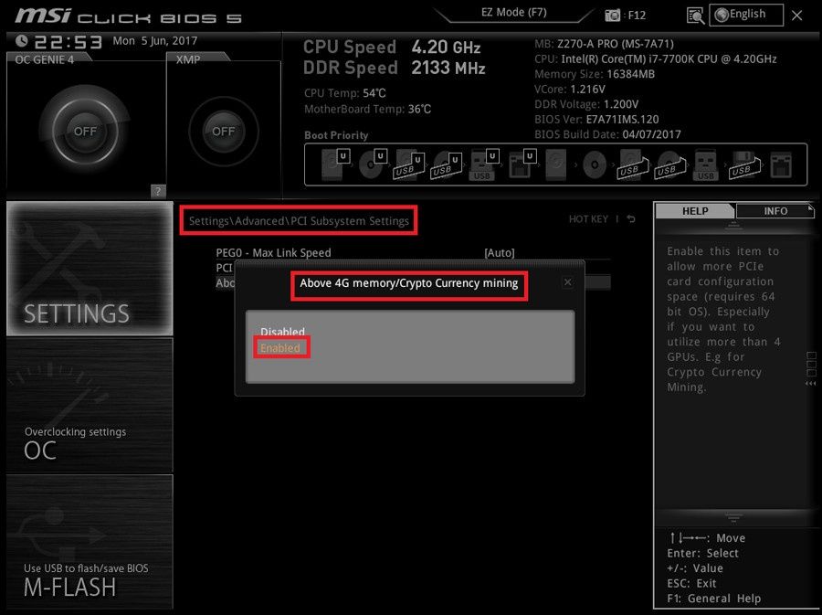 MSI UEFI