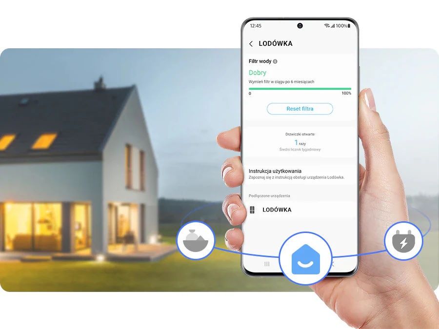 Samsung SmartThings - powiadomienia z lodowki