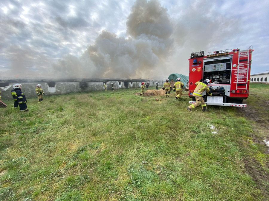 Gmina Sierpc: pożar kurnika, którego gaszenie trwało 7 godzin! [ZDJĘCIA]