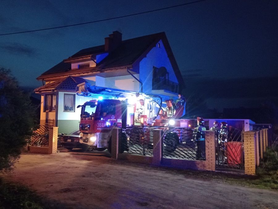 Pożar sadzy w domu jednorodzinnym!