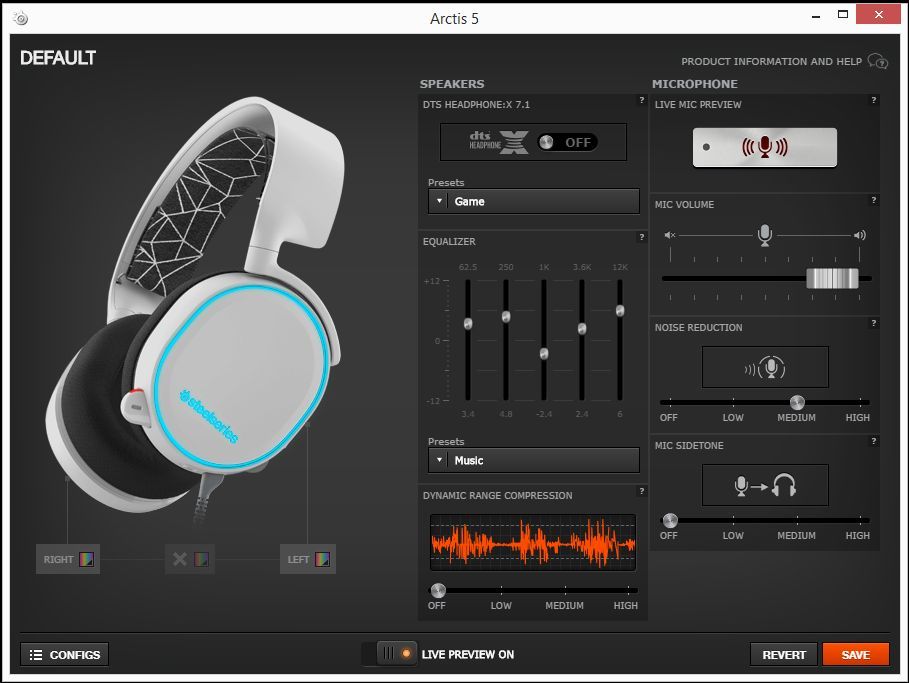 SteelSeries Arctis 5 - oprogramowanie