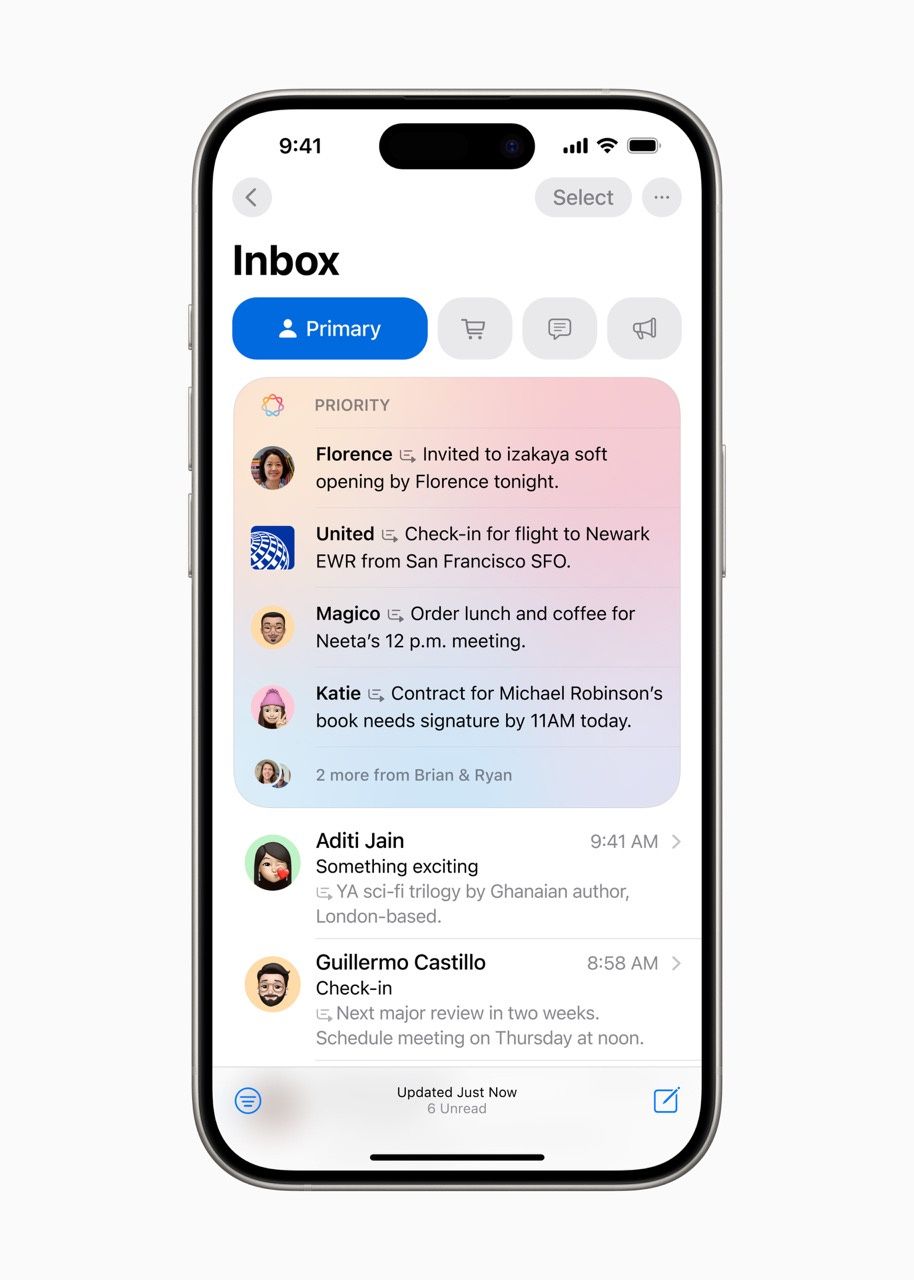 apple intelligence poczta