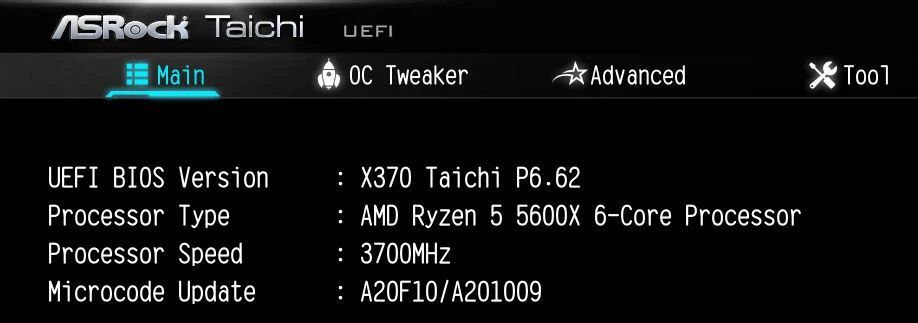 AMD Ryzen 5 5600X na płycie głównej AMD X370