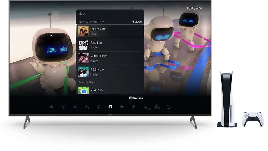 Apple Music na PlayStation 5
