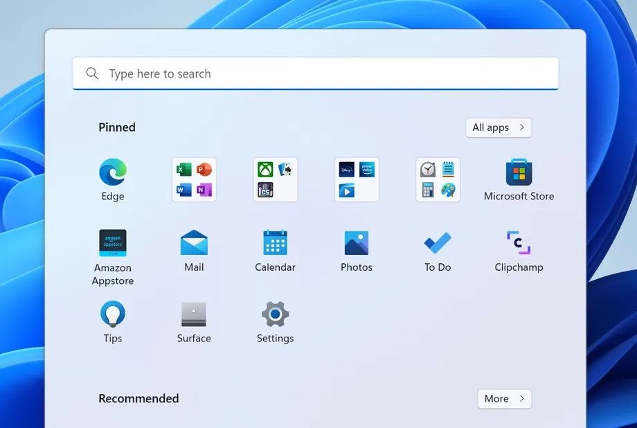 Windows 11 foldery w menu start