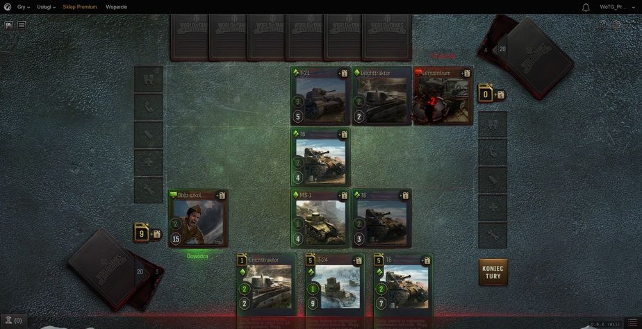 World of Tanks Generals - rozstawianie kart