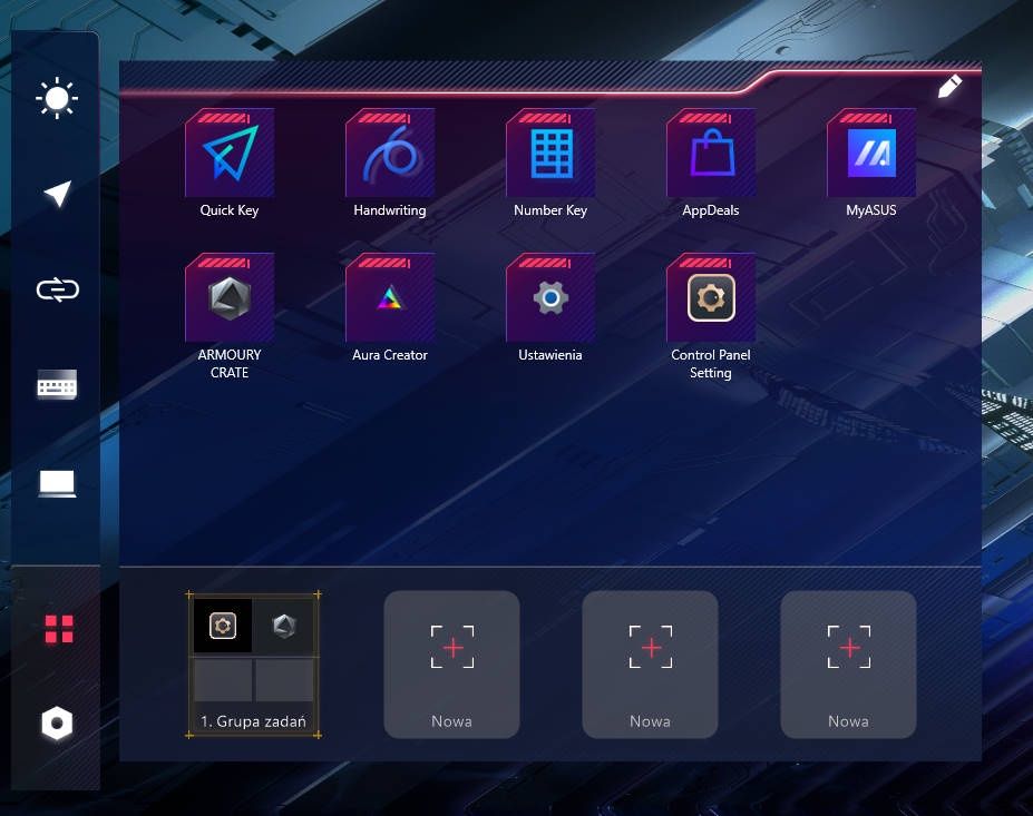 ASUS ROG Zephyrus Duo 16 - ustawienia drugiego ekranu