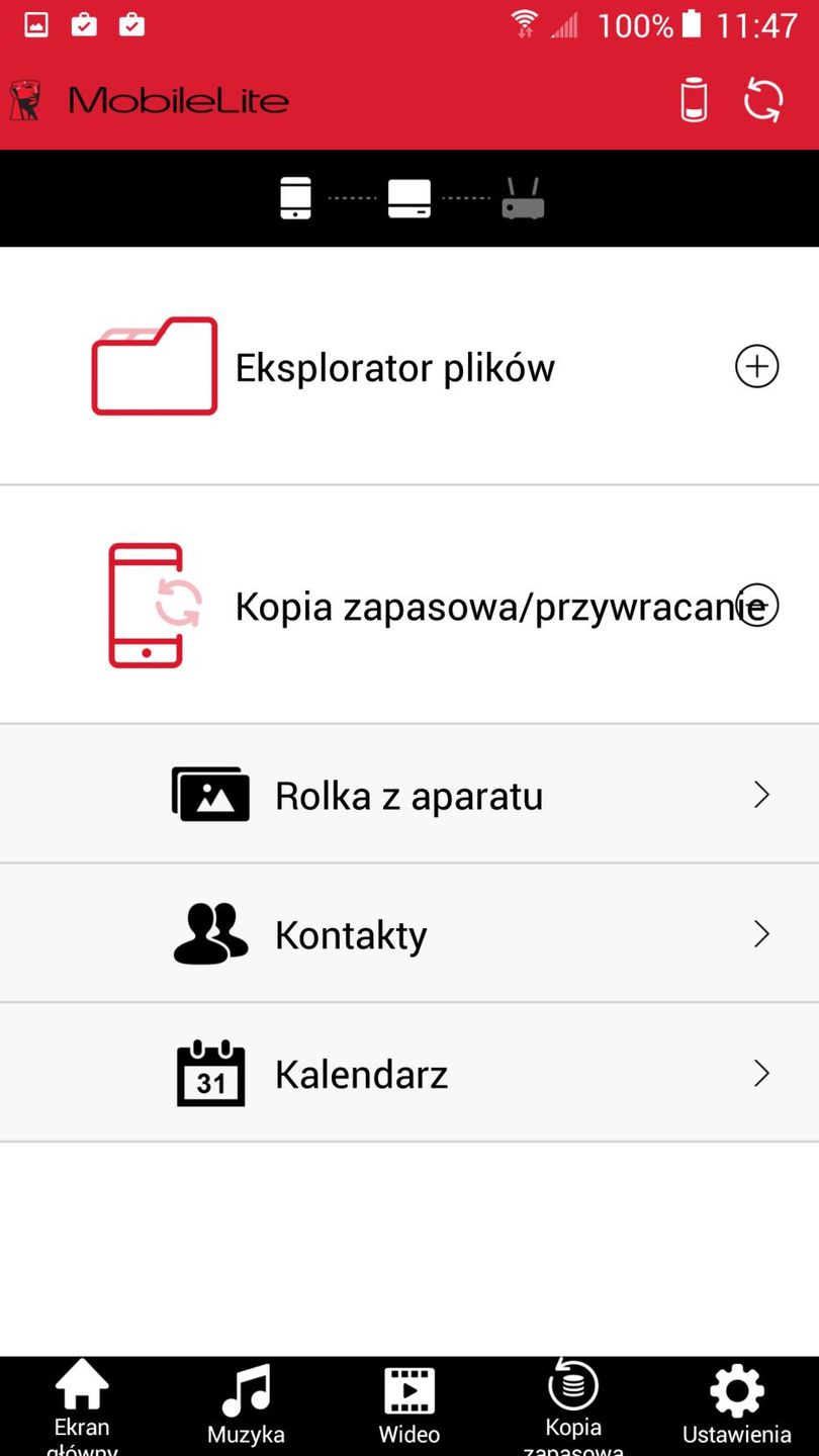 Kingston MobileLite aplikacja android 1