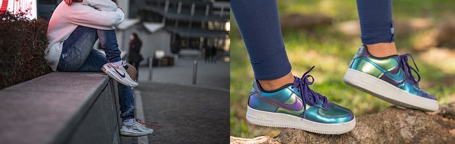Kultowe modele butów damskich Nike w czterech  stylizacjach - poznaj trend z Instagrama