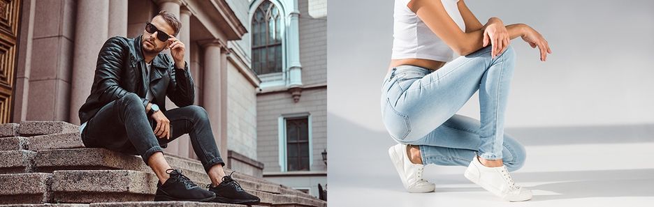 Spodnie skinny – co to za fason i jak go nosić w modnych stylizacjach damskich i męskich
