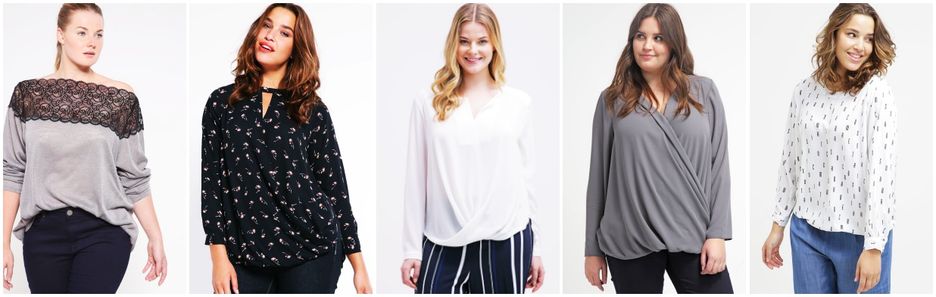 Modne bluzki damskie plus size