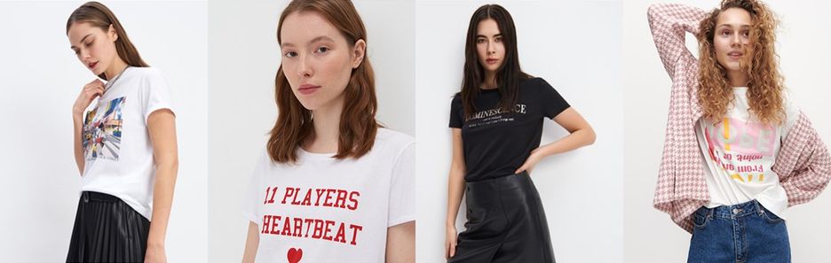 Fajne koszulki damskie z nadrukiem znowu wracają do łask. Jak pomysłowo nosić takie T-shirty?