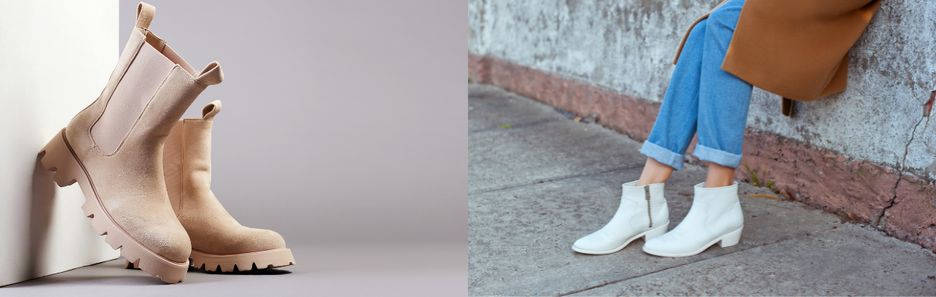 Jak nosić jasne botki? Stylizacje z beżowymi, brązowymi i białymi botkami [STYLISTKA RADZI]