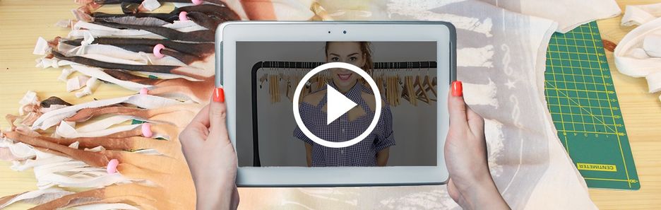 Top na wakacje z frędzlami - DIY!