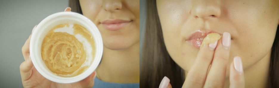 Naturalny peeling ust - DIY