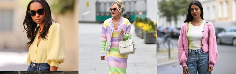 Pastelowy kardigan - hot trend wiosna/lato 2021. Sprawdź, jak noszą go fashionistki!