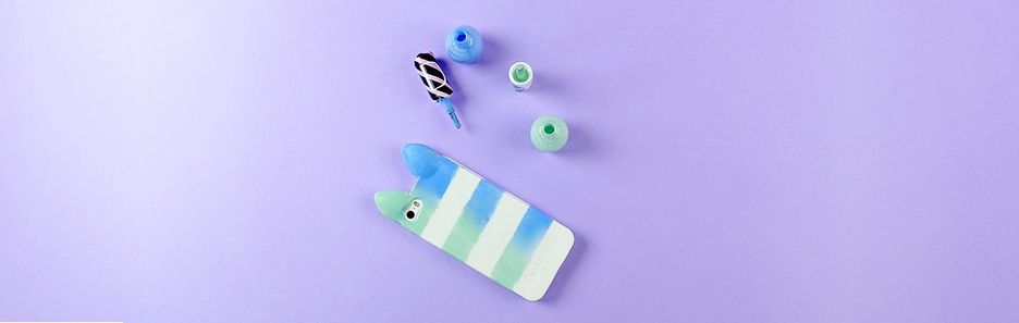 Śliczny case ombre na telefon