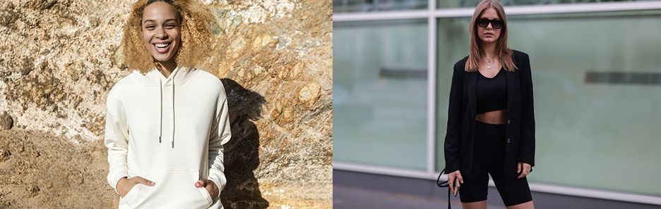 Komplety królują w stylu streetwear - zobacz jak łączyć modne topy, t-shirty, biker shorts i dresy