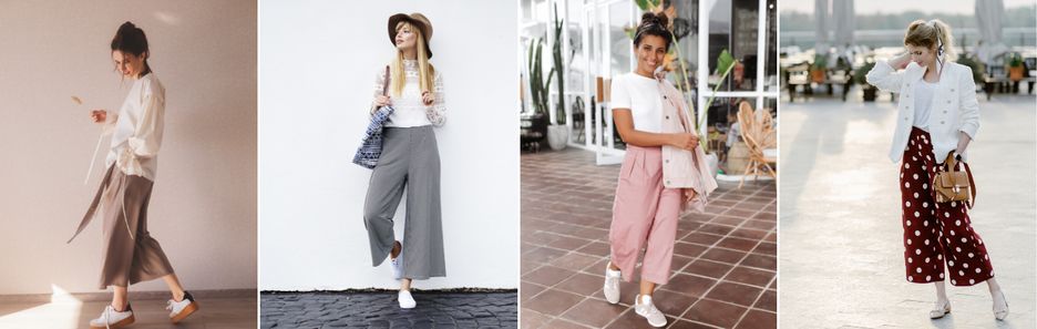 Jak nosić spodnie kuloty? Stylizacje z supermodnym fasonem culottes na co dzień i nie tylko