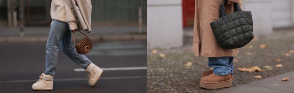 Modne stylizacje ze śniegowcami na zimę 2022. Urzekające inspiracje z Instagrama
