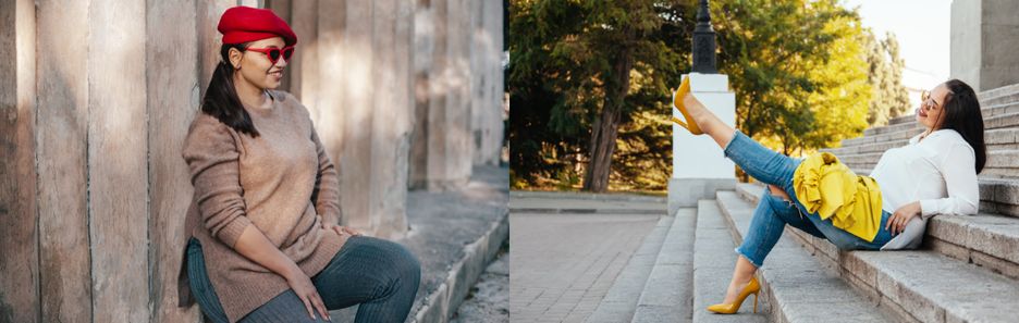 Stylizacje plus size na jesień i zimę 2021/2022 - najważniejsze trendy w modzie dla puszystych