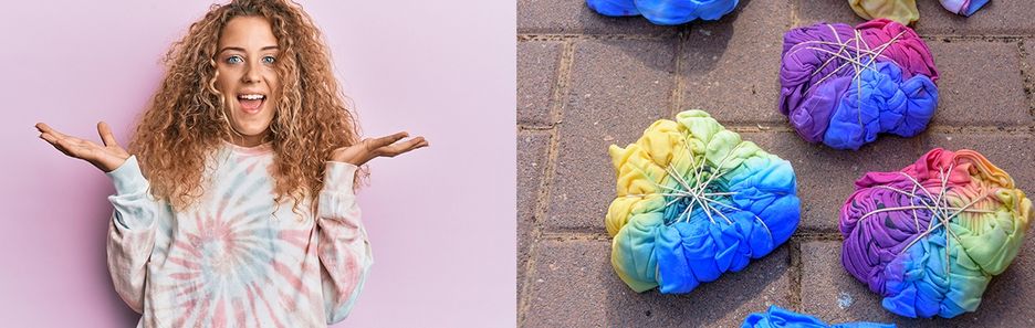 Stylizacje z ubraniami tie-dye i ombre – jak nosić modne farbowane koszulki, dresy i sukienki