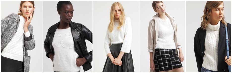 Must have - biały sweter