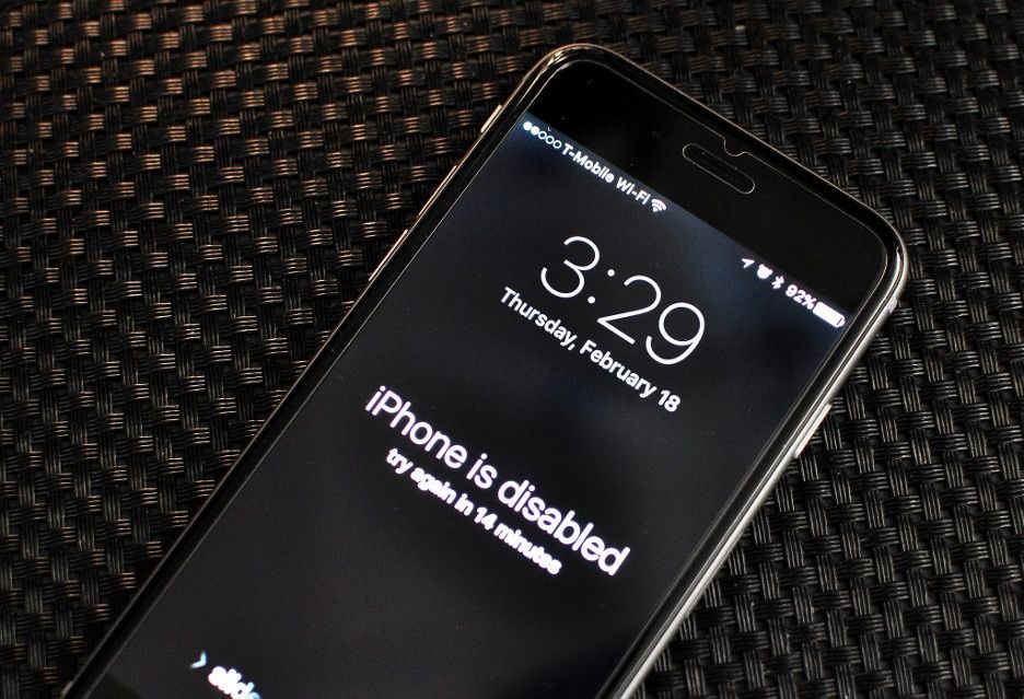 iPhone blokada