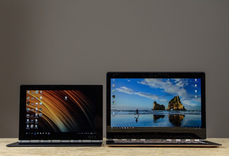 Lenovo Yoga Book i Lenovo Yoga 900s - przód