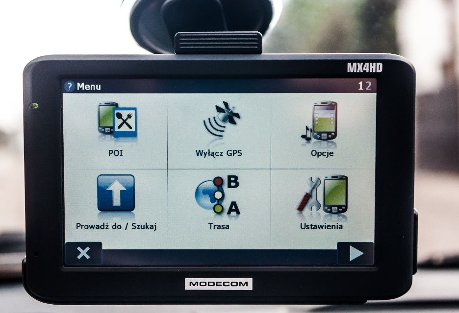 MODECOM FreeWAY MX4HD menu AutoMapy