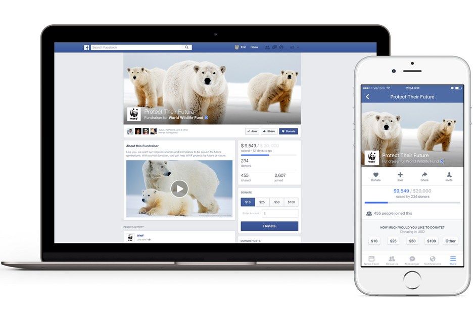 Facebook Fundraisers