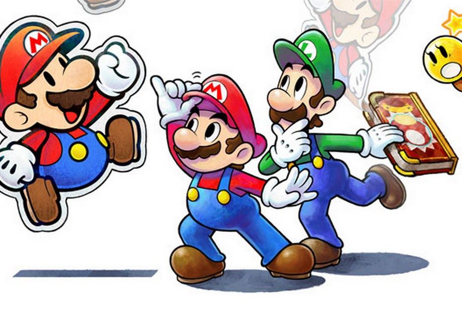 Mario Luigi Paper Jam