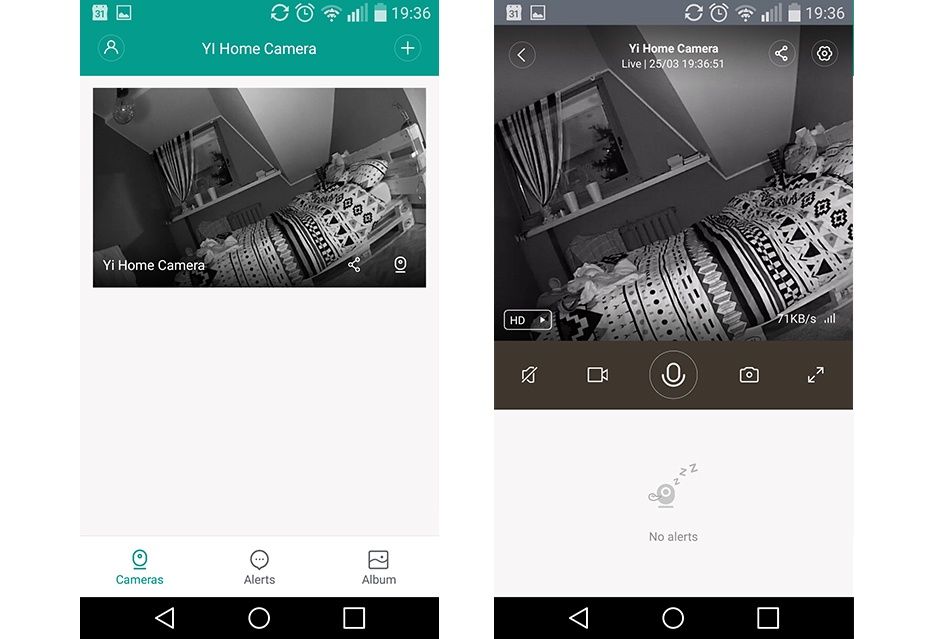 Xiaomi Yi Home podgląd w aplikacji