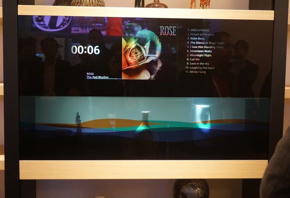 Panasonic przezroczysty TV