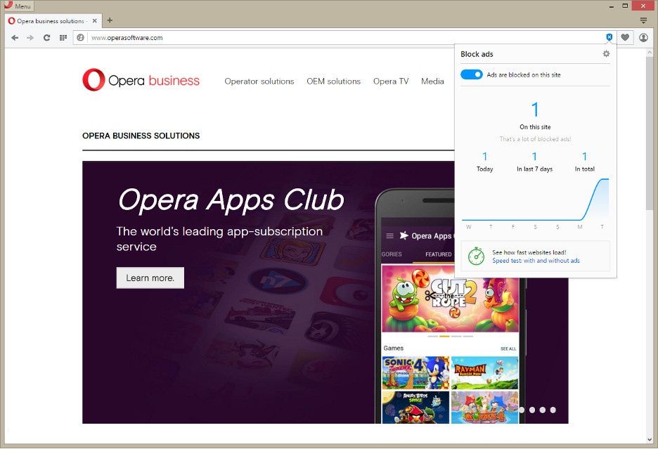 Opera adblock